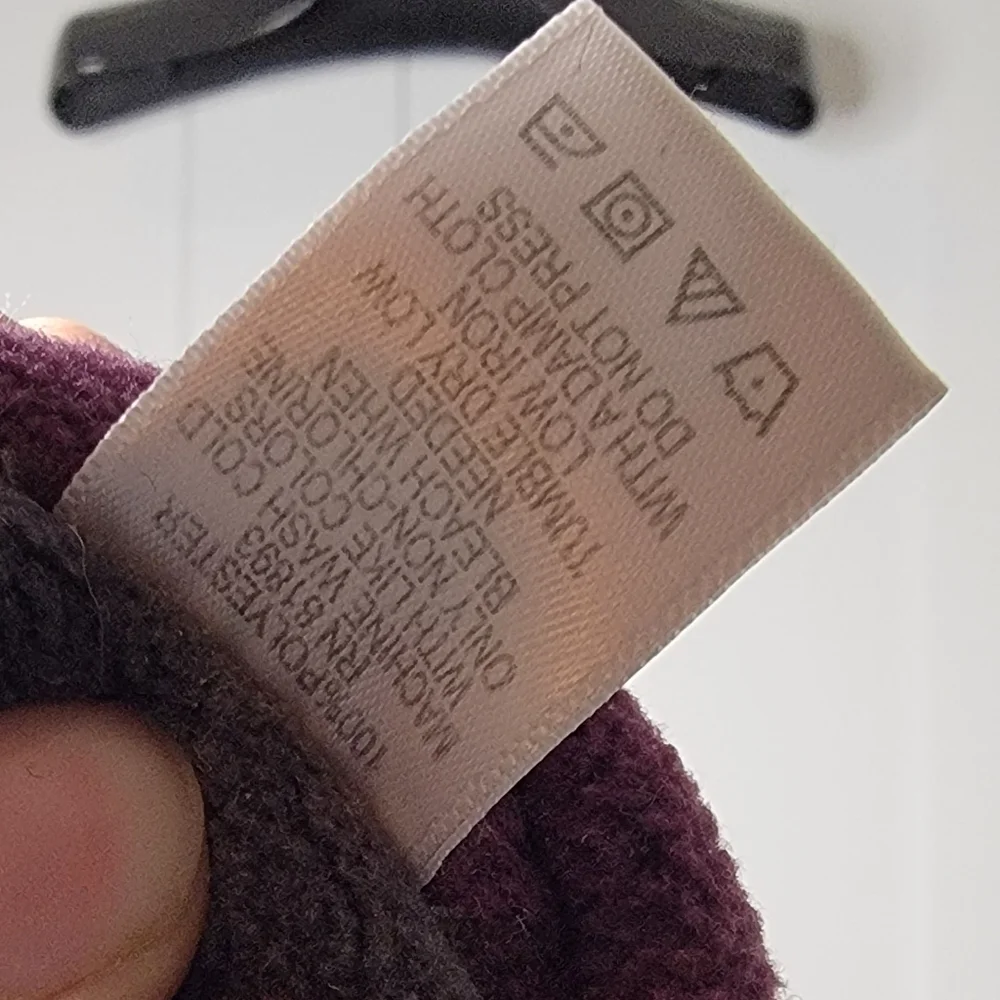 Susan Graver Reversible Trench Coat Purple and Grey - Picture 6 of 6